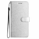 For iPhone 17 Air Silk Texture Horizontal Flip Leather Phone Case(Silver) - 2