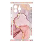 For iPhone 15 Pro Max All-inclusive PET Phone Decal Adhesive Sticker(Pink Marble) - 2