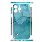 For iPhone 15 Pro Max All-inclusive PET Phone Decal Adhesive Sticker(Lake Blue Marble) - 2