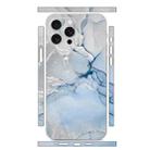 For iPhone 15 Pro Max All-inclusive PET Phone Decal Adhesive Sticker(Blue Marble) - 1