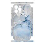 For iPhone 15 Pro Max All-inclusive PET Phone Decal Adhesive Sticker(Blue Marble) - 2