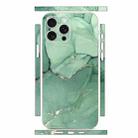 For iPhone 15 Pro Max All-inclusive PET Phone Decal Adhesive Sticker(Green Marble) - 1