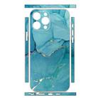 For iPhone 15 Pro All-inclusive PET Phone Decal Adhesive Sticker(Lake Blue Marble) - 2