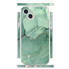 For iPhone 15 Plus All-inclusive PET Phone Decal Adhesive Sticker(Green Marble) - 1