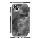 For iPhone 15 All-inclusive PET Phone Decal Adhesive Sticker(Black White Marble) - 1