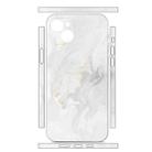 For iPhone 15 All-inclusive PET Phone Decal Adhesive Sticker(White Marble) - 2