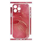 For iPhone 14 Pro All-inclusive PET Phone Decal Adhesive Sticker(Red Marble) - 2