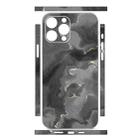 For iPhone 14 Pro All-inclusive PET Phone Decal Adhesive Sticker(Black White Marble) - 2