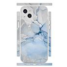 For iPhone 13 mini All-inclusive PET Phone Decal Adhesive Sticker(Blue Marble) - 1