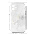 For iPhone 12 All-inclusive PET Phone Decal Adhesive Sticker(White Marble) - 2