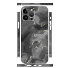 For iPhone 12 Pro Max All-inclusive PET Phone Decal Adhesive Sticker(Black White Marble) - 1