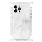 For iPhone 12 Pro Max All-inclusive PET Phone Decal Adhesive Sticker(White Marble) - 1