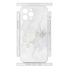 For iPhone 12 Pro Max All-inclusive PET Phone Decal Adhesive Sticker(White Marble) - 2