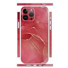 For iPhone 12 Pro All-inclusive PET Phone Decal Adhesive Sticker(Red Marble) - 1