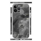 For iPhone 12 Pro All-inclusive PET Phone Decal Adhesive Sticker(Black White Marble) - 1