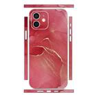 For iPhone 12 mini All-inclusive PET Phone Decal Adhesive Sticker(Red Marble) - 1