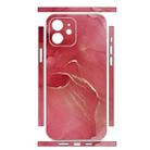 For iPhone 12 mini All-inclusive PET Phone Decal Adhesive Sticker(Red Marble) - 2