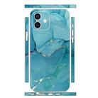 For iPhone 12 mini All-inclusive PET Phone Decal Adhesive Sticker(Lake Blue Marble) - 1