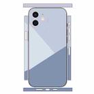 For iPhone 12 Geometric Style All-inclusive PET Phone Decal Adhesive Sticker(Grey) - 1