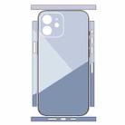 For iPhone 12 Geometric Style All-inclusive PET Phone Decal Adhesive Sticker(Grey) - 2