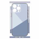 For iPhone 12 Pro Max Geometric Style All-inclusive PET Phone Decal Adhesive Sticker(Grey) - 2