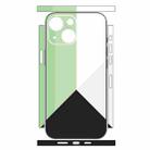 For iPhone 13 Geometric Style All-inclusive PET Phone Decal Adhesive Sticker(Black Green) - 2