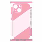 For iPhone 13 Geometric Style All-inclusive PET Phone Decal Adhesive Sticker(Pink Rose Red) - 2