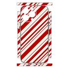 For iPhone 14 Pro Geometric Style All-inclusive PET Phone Decal Adhesive Sticker(Red White Twill) - 2