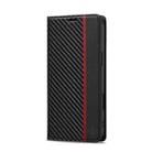 For iPhone 16 Pro Max LC.IMEEKE Carbon Fiber Leather Phone Case(Vertical Black) - 2