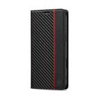 For iPhone 16 Plus LC.IMEEKE Carbon Fiber Leather Phone Case(Vertical Black) - 2