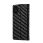 For iPhone 16 Plus LC.IMEEKE Carbon Fiber Leather Phone Case(Vertical Black) - 3