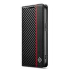 For iPhone 16e LC.IMEEKE Carbon Fiber Leather Phone Case(Vertical Black) - 2