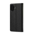For iPhone 17 LC.IMEEKE Carbon Fiber Leather Phone Case(Vertical Black) - 3