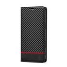 For iPhone 17 LC.IMEEKE Carbon Fiber Leather Phone Case(Horizontal Black) - 2