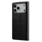 For iPhone 17 Pro LC.IMEEKE Carbon Fiber Leather Phone Case(Vertical Black) - 3
