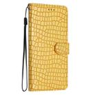 For iPhone 16 Pro Max Crocodile Texture Horizontal Flip Leather Phone Case(Yellow) - 3