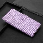 For iPhone 16 Pro Max Crocodile Texture Horizontal Flip Leather Phone Case(Purple) - 2