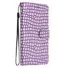 For iPhone 16 Pro Max Crocodile Texture Horizontal Flip Leather Phone Case(Purple) - 3