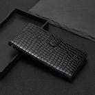 For iPhone 16 Pro Crocodile Texture Horizontal Flip Leather Phone Case(Black) - 2