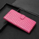 For iPhone 16 Pro Crocodile Texture Horizontal Flip Leather Phone Case(Rose Red) - 2