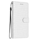 For iPhone 16 Pro Crocodile Texture Horizontal Flip Leather Phone Case(White) - 3