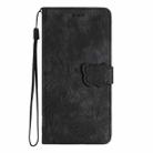 For iPhone 17 Skin-feel Embossed Butterfly Leather Phone Case(Black) - 2