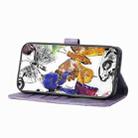 For iPhone 17 Skin-feel Embossed Butterfly Leather Phone Case(Purple) - 3