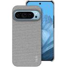 For Google Pixel 9 Pro XL imak Ruiyi Series Cloth Texture PU + PC Phone Case(Light Grey) - 1