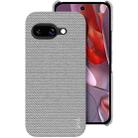 For Google Pixel 9a imak Ruiyi Series Cloth Texture PU + PC Phone Case(Light Grey) - 1