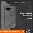 For Google Pixel 9a imak Ruiyi Series Cloth Texture PU + PC Phone Case(Dark Grey) - 3