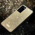 For Samsung Galaxy Note20 Ultra SULADA Shockproof TPU + Handmade Leather Case(Gold) - 1