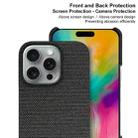 For iPhone 16 Pro Max imak Ruiyi Series Cloth Texture PU + PC Phone Case(Black) - 3