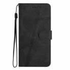 For iPhone 16 Pro Max Skin-feel Stitching Leather Phone Case(Black) - 3