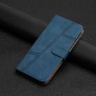 For iPhone 16 Pro Max Skin-feel Stitching Leather Phone Case(Blue) - 2